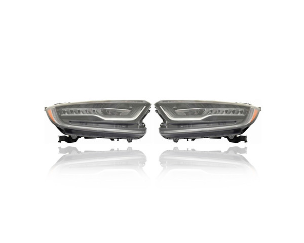 Headlight Assembly - Compatible/Replacement for '20-22 Honda CR-V/Hybrid Touring - LED - Pair, Left Driver + Right Passenger Set - 33100TLAA41, 33150TLAA41