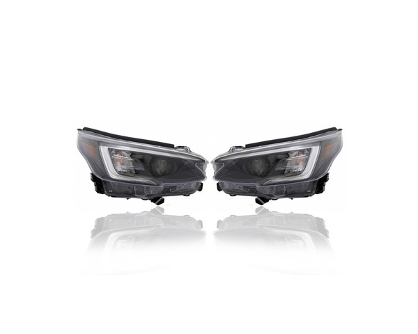 Headlight Assembly - Compatible/Replacement for '20-20 Subaru Legacy/Outback Base/Premium/Sport/Onyx - LED, Standard - Pair, Left Driver + Right Passenger Set - 84002AN10A, 84002AN11A