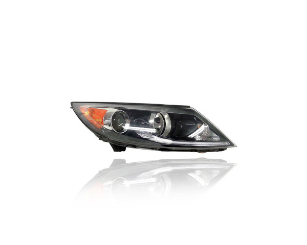 Headlight Assembly - Compatible/Replacement for '13-16 Kia Sportage LX/EX/SX - Halogen With LED Daytime Running Lamp - Right Hand - Passenger - 921023W710