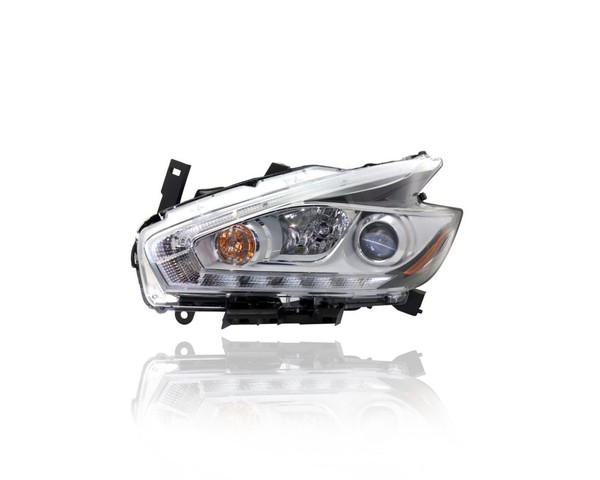 Headlight Assembly - Compatible/Replacement for '15-16 Nissan Murano S/SV/SL-Only - Halogen - Left Hand - Driver - 260105AA9A