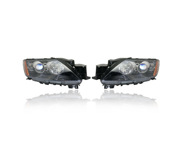Headlight Assembly - Compatible/Replacement for '07-08 Mazda CX7 Sport/Touring - Halogen - Pair, Left Driver + Right Passenger Set - EG21510K0J, EG21510L0K