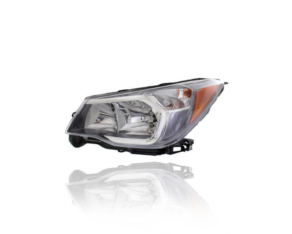 Headlight Assembly - Compatible/Replacement for '14-16 Subaru Forester 2.0XT/Premium-Only - Halogen, Gray Interior Bezel - Left Hand - Driver - 84001SG111