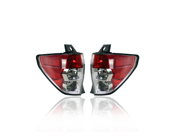 Tail Light - Compatible/Replacement for '09-13 Subaru Forester - Halogen - Pair, Left Driver + Right Passenger Set - CAPA - 84912SC121, 84912SC131