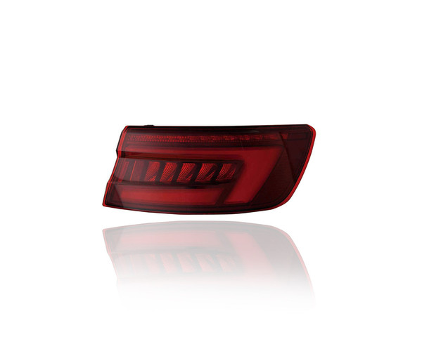 Tail Light Assembly - Compatible/Replacement for '18-19 Audi A4/S4 - Outer On Body, LED Black - Right Hand - Passenger - CAPA - 8W5945092F