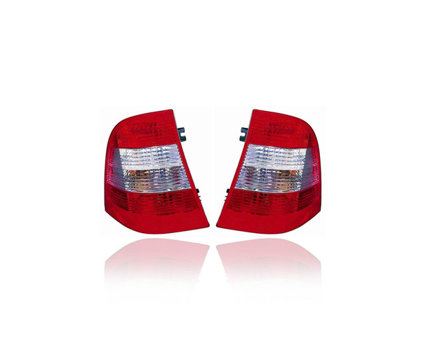 Tail Light Assembly - Compatible/Replacement for '02-05 Mercedes-Benz M-Class ML320/350/430/500/55-AMG - Pair, Left Driver + Right Passenger Set - 1638202464, 1638202364