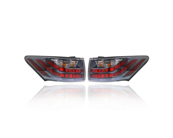 Tail Light Assembly - Compatible/Replacement for '11-13 Lexus CT200h - On Body, Halogen - Pair, Left Driver + Right Passenger Set - CAPA - 8155176010, 8156176010
