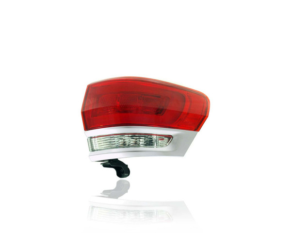 Tail Light Assembly - Compatible/Replacement for '15-21 Jeep Grand Cherokee - Outer On Body Quarter Panel, Platinum Trim, Halogen - Right Hand - Passenger - 68236134AE