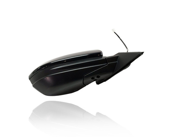 Door Mirror - Compatible/Replacement for '19-21 Honda Insight LX - Powered, Heated Without Side View Camera, Matte-Black Cover - Right Hand - Passenger - 76208TXMA01ZA
