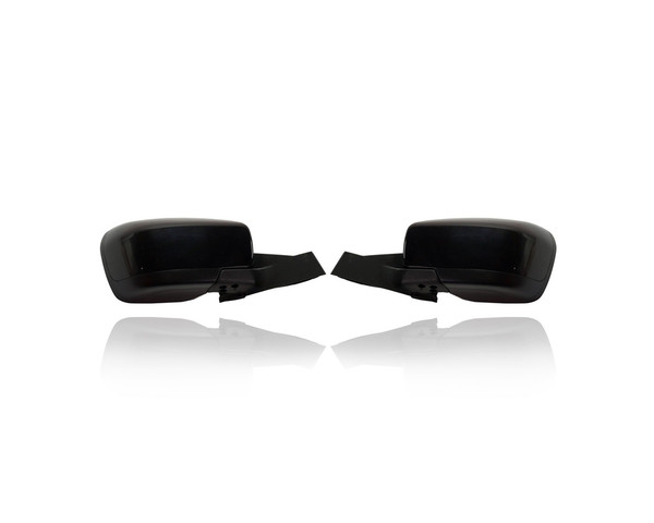 Door Mirror - Compatible/Replacement for '12-17 Mazda Mazda5 GT/Grand Touring - Powered, Heated Without Signal, Matte-Black Cover - Pair, Left Driver + Right Passenger Set - CC3369121A, CC3369181A