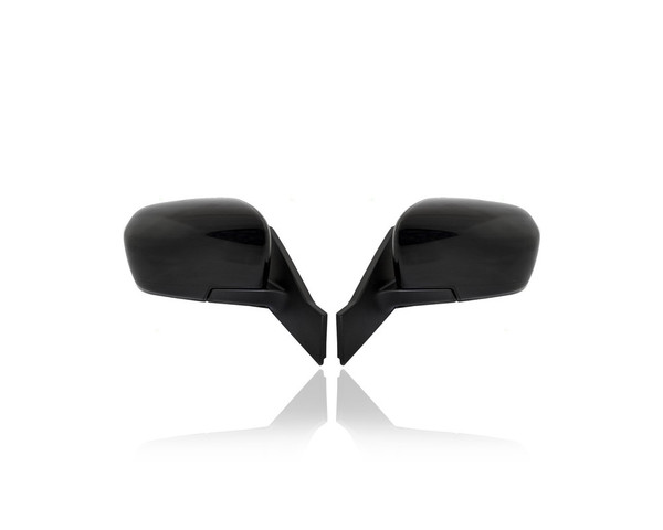 Door Mirror - Compatible/Replacement for '06-10 Mazda Mazda5 Sport/Touring-Only - Powered, Non-Heated, Black Unpainted - Pair, Left Driver + Right Passenger Set - CC4369120D, CC4369180E