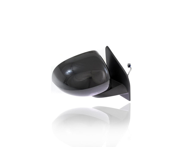 Door Mirror - Compatible/Replacement for '14-15 Jeep Compass - Powered, Heated, Manual-Folding, Unpainted Black - Right Hand - Passenger - 5LV66TZZAE