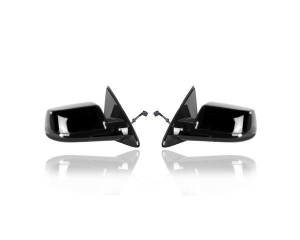 Door Mirror - Compatible/Replacement for '15-20 GMC Yukon/XL/Denali Chevrolet Suburban/Tahoe - Heated, Power-Folding With Memory, Without Object Sensor, Unpainted - Pair, Set - 23464430, 23464431