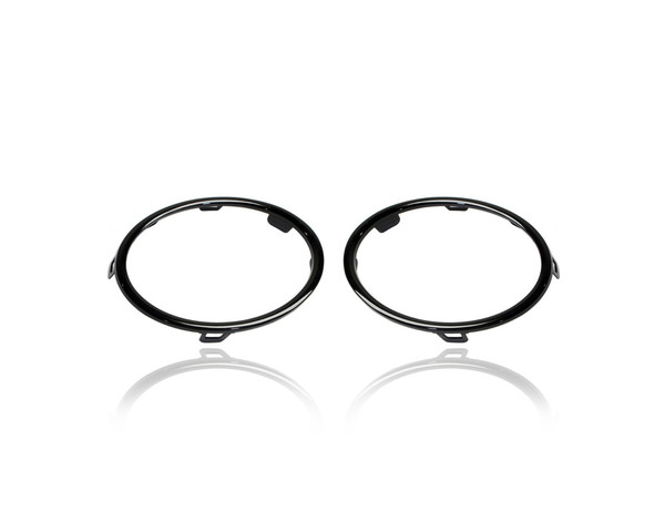 Fog Light Cover - Compatible/Replacement for '10-14 VW Volkswagen Golf  - Black - Pair, Left Driver + Right Passenger Set - 5K0853254041, 5K0853253041