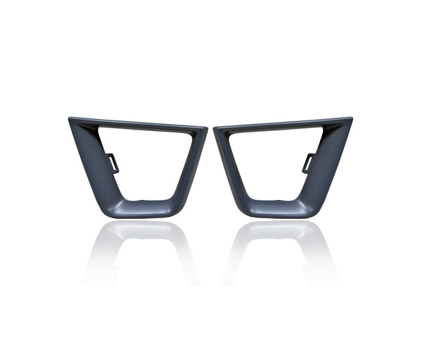 Fog Light Cover - Compatible/Replacement for '19-21 Jeep Renegade Altitude/High Altitude/Latitude/Limited/Sport - Gray - Pair, Left Driver + Right Passenger Set - 6VQ41TZZAA, 6VQ42TZZAA