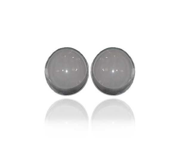 Headlight - Compatible/Replacement for '54-67 VW Volkswagen Beetle - Outer - Pair, Left Driver + Right Passenger Set - 111941115H