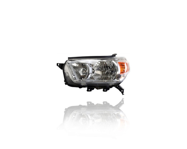 Headlight - Compatible/Replacement for '10-13 Toyota 4Runner SR5/Limited - Halogen, Chrome Interior Bezel - Left Hand - Driver - 8117035520