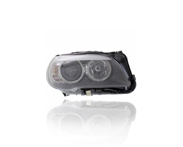 Headlight - Compatible/Replacement for '11-13 BMW 5-Series Sedan, 12-13 5-Series Hybrid - Halogen Without Auto Adjust Lamp - Right Hand - Passenger - 63117203244