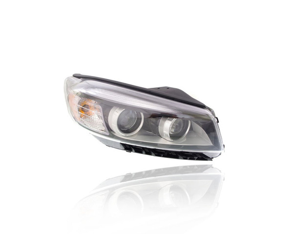 Headlight - Compatible/Replacement for '16-18 Kia Sorento L/LX/EX - Halogen With LED Daytime Running Light Bar - Right Hand - Passenger - 92102C6000 - CAPA