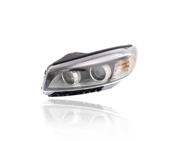 Headlight - Compatible/Replacement for '16-18 Kia Sorento L/LX/EX - Halogen With LED Daytime Running Light Bar - Left Hand - Driver - 92101C6000 - CAPA