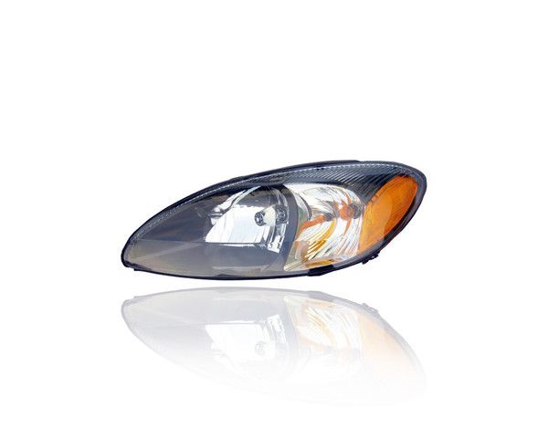 Headlight - Compatible/Replacement for '00-07 Ford Taurus Centennial - Halogen, Black Bezel - Left Hand - Driver - 3F1Z13008AB - NSF-Registered