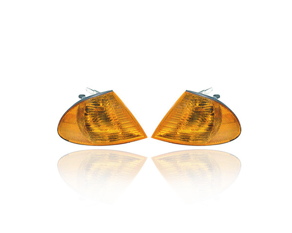 Side Marker Light - Compatible/Replacement for '99-01 BMW 7-Series - Pair, Left Driver + Right Passenger Set - 63138379108, 63138379107