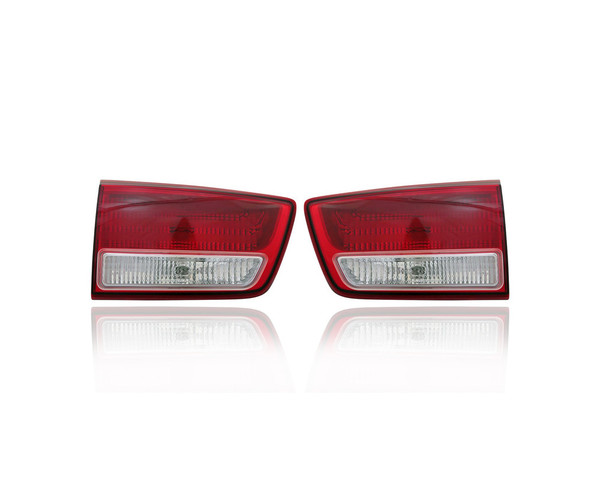 Tail Light - Compatible/Replacement for '15-15 Kia Sedona L/LX/EX-Only - Inner On Liftgate, Halogen - Pair, Left Driver + Right Passenger Set - 92406A9000, 92405A9000 - CAPA
