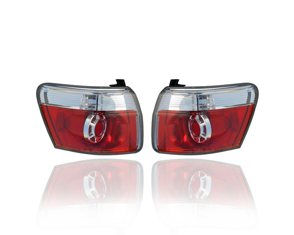 Tail Light - Compatible/Replacement for '07-12 GMC Acadia - Halogen - Pair, Left Driver + Right Passenger Set - 19419021, 20912757