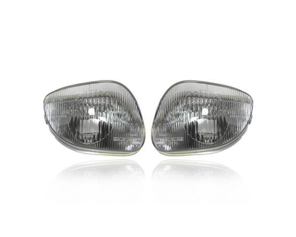 Fog Light - Compatible/Replacement for '99-00 Hyundai Elantra GL - Pair, Left Driver + Right Passenger Set - 9220229000, 9220129000 - OEM