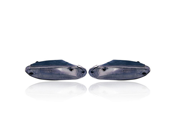 Fog Light - Compatible/Replacement for '95-00 Chrysler Cirrus Dodge Stratus Breeze - Halogen - Pair, Left Driver + Right Passenger Set - 4778220, 4778221