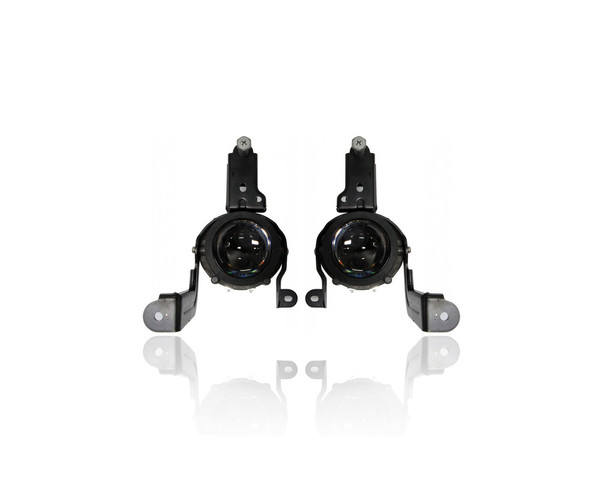Fog Light Assembly - Compatible/Replacement for '16-17 Kia Rio5 Hatchback - Pair, Left Driver + Right Passenger Set - 922021W710, 922011W710