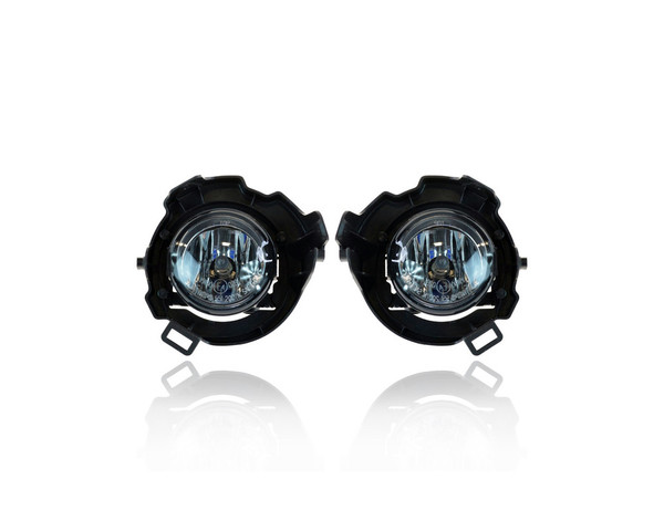 Fog Light Assembly - Compatible/Replacement for '08-15 Nissan Armada - Halogen - Pair, Left Driver + Right Passenger Set - 26150ZQ00A, 26155ZQ00A - CAPA