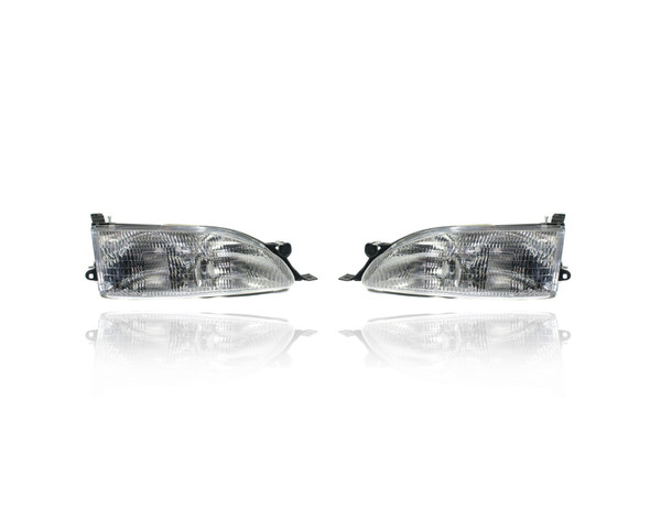 Headlight Assembly For 8111006032, 8115006032 95-96 Toyota Camry USA-Build - Pair, Left Driver + Right Passenger Set