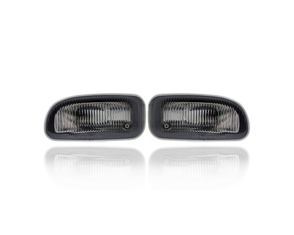Fog Light Assembly - Compatible/Replacement for '99-01 Jeep Grand Cherokee - Pair, Left Driver + Right Passenger Set - 55155136, 55155137 - CAPA