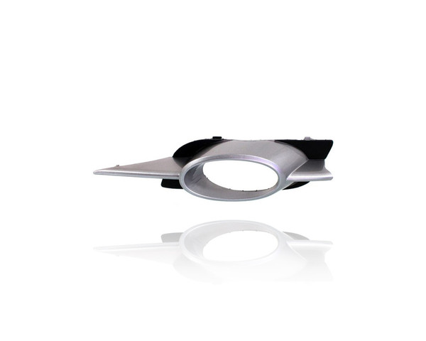 Fog Light Cover - Compatible/Replacement for '09-11 Honda Civic Coupe Si/2.0L - Silver Black - Left Hand - Driver - 33952SVAA51ZD