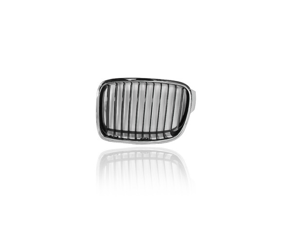 Grille For 51137255411 12-16 BMW 3-Series Sedan Standard - Left Hand - Chrome/Black