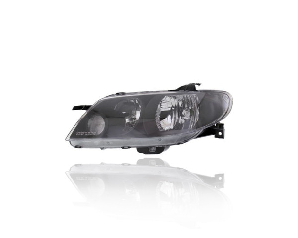 Headlight - Compatible/Replacement for '02-03 Mazda Protege5 - Halogen/LED, Metal Coat Bezel - Left Hand - Driver - BP4F510L0