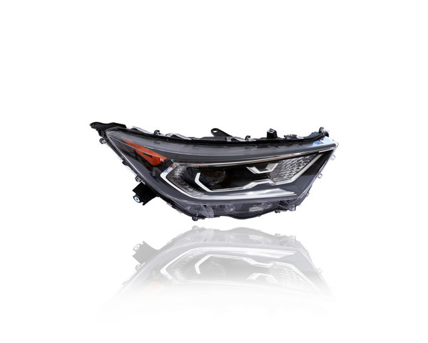 Headlight Assembly - Compatible/Replacement for '19-21 Toyota RAV4 Hybrid XLE/Premium/XSE/Limited North American-Built - LED Projector - Right Hand - Passenger - 811100R162 - CAPA