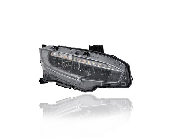 Headlight Assembly - Compatible/Replacement for '20-21 Honda Civic Sedan/Hatchback, 20-20 Civic Coupe Touring/Sport/Si - LED - Right Hand - Passenger - 33100TBAA23