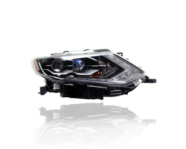 Headlight Assembly - Compatible/Replacement for '17-18 Nissan Rogue/Hybrid SL - LED With LED Daytime Running Lamp - Right Hand - Passenger - 260106FL6A
