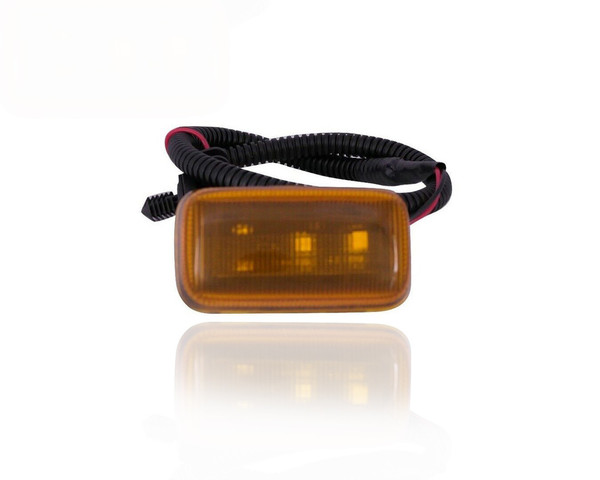 Side Marker Light Assembly - Compatible/Replacement for '15-21 Chevrolet Silverado/GMC Sierra 2500/3500 Heavy-Duty - Front, Yellow - Universal Side - 84871925 - CAPA