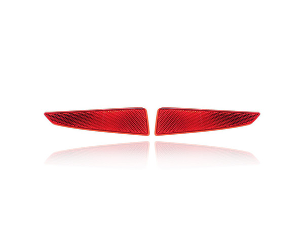 Side Marker Light Reflector - Compatible/Replacement for '16-19 Lexus RX350/450h - Rear Bumper - Pair, Left Driver + Right Passenger Set - 8191048060, 8192048050 - CAPA