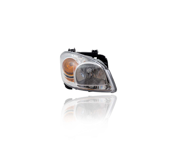 Headlight Assembly For 22740620 05-08 Chevrolet Cobalt Base/LS/LT, 06-07 LTZ, 08-08-Sport, 05-10 SS-2.4L, 07-09 Pontiac G5 - Clear With Bracket & Cap, Right Hand - Passenger
