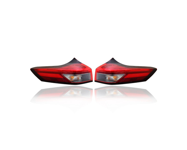 Tail Light Assembly - Compatible/Replacement for '21-23 Nissan Rogue USA-Built - LED, Outer On Body Quarter Panel - Pair, Left Driver + Right Passenger Set - 265506RR0A, 265556RR0A