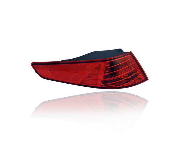 Tail Light Assembly - Compatible/Replacement for '12-13 Kia Optima LX/EX (USA-Built) - Halogen, Outer On Body Quarter Panel - Right Hand - Passenger - 924024C000 - CAPA