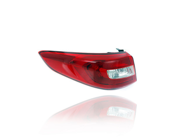 Tail Light Assembly - Compatible/Replacement for '15-17 Hyundai Sonata SE/Eco/Sport, 17-17 Sport2.0T - Halogen, Outer On Body Quarter Pan - Left Hand - Driver - 92401C2000 - CAPA