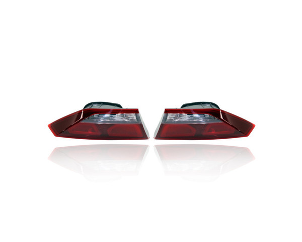 Tail Light Assembly - Compatible/Replacement for '17-18 Hyundai Elantra Sedan SE/SEL/Value/Eco (Korean-Built) - Halogen, Inner On Trunk Lid - Pair, Set - 92404F2000, 92403F2000