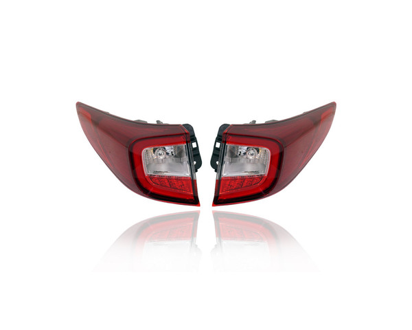 Tail Light Assembly - Compatible/Replacement for '19-22 Acura RDX - LED, Outer On Body Quarter Panel - Pair, Left Driver + Right Passenger Set - 33500TJBA01, 33550TJBA01
