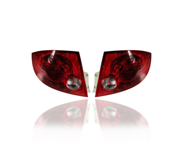 Tail Light Assembly - Compatible/Replacement for '05-10 Chevrolet Cobalt Sedan - Halogen  - Pair, Left Driver + Right Passenger Set - 22751402, 22751401
