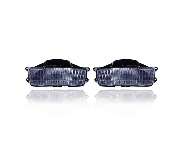 Turn Signal - Parking Light - Compatible/Replacement for '79-82 Ford Econoline Van - Clear - Pair, Left Driver + Right Passenger Set - D84Y13200A