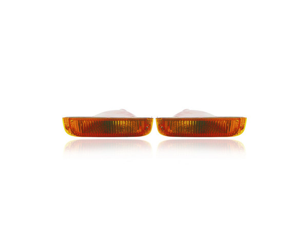 Turn Signal Light - Compatible/Replacement for '93-94 Buick Regal Sedan FWD Gran Sport - Pair, Left Driver + Right Passenger Set - 5976754, 5976753